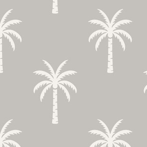 Palm Trees | Regular Scale | Neutral Gray Tropical