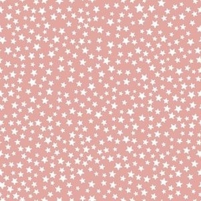 Tiny stars dusty rose