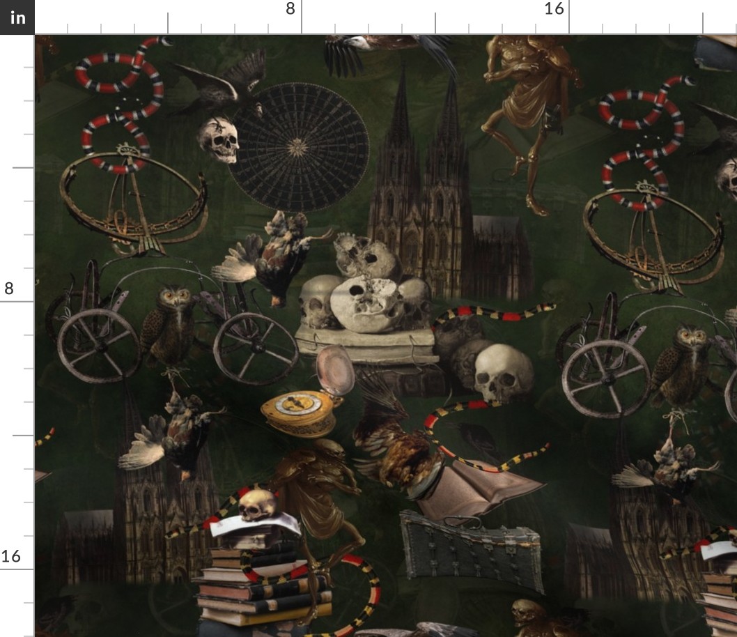 Embark on a Spooky Mystic Dark Academia Journey: Gothic Halloween Aesthetic goth Wallpaper into Middle Age Gothic Dark Mystic. Immerse in Vintage Romanticism under the Enigmatic Night Black