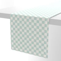 small aqua checkerboard