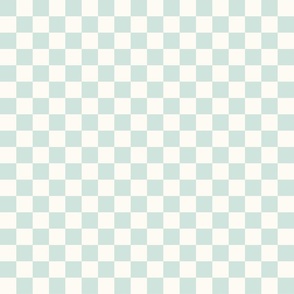 small aqua checkerboard
