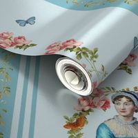 Tribute to Jane Austen, Edwardian Stripes blue