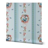 Tribute to Jane Austen, Edwardian Stripes blue