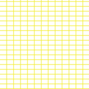 Yellow Windowpane on White