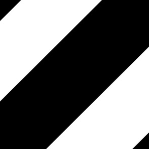 Black and White Diagnol Stripes
