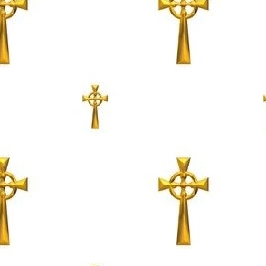 Golden Celtic Cross