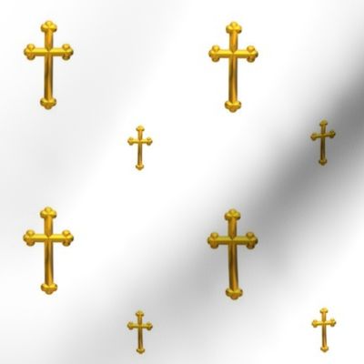 Golden Christian Cross