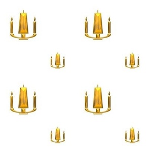 Golden Wedding Unity Candles