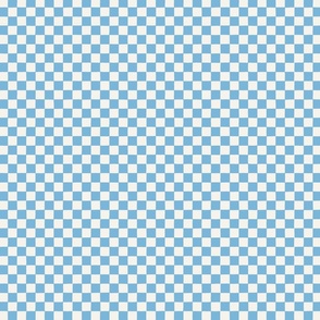 extra small // retro checkerboard in bright blue sea