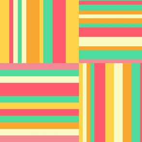 Summer Stripes Blender Complex - red pink yellow green // Large