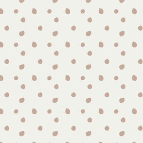 Fawn-brown Dots on Cream_LRG