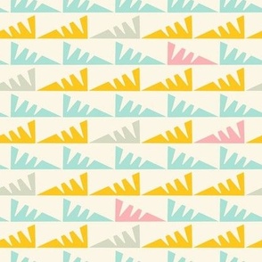 Happy-VINTAGE-triangles---pastel-BLUE-YELLOW-PINK---SMALL