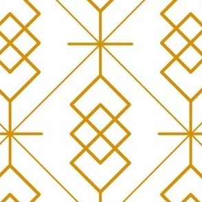 S24 - abstract midcentury geometrics, golden