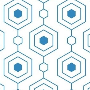 S28 - blue hexagons