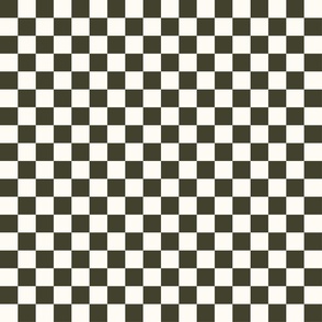 small olive checkerboard