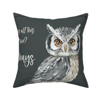 lovey owl ALWAYS 18x18 