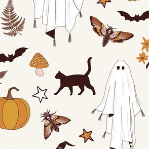 Large / Boho Halloween Ghosts