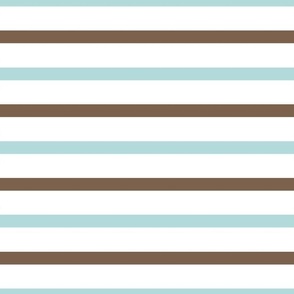 Aqua Berry Brown Summer Stripes - BeSF