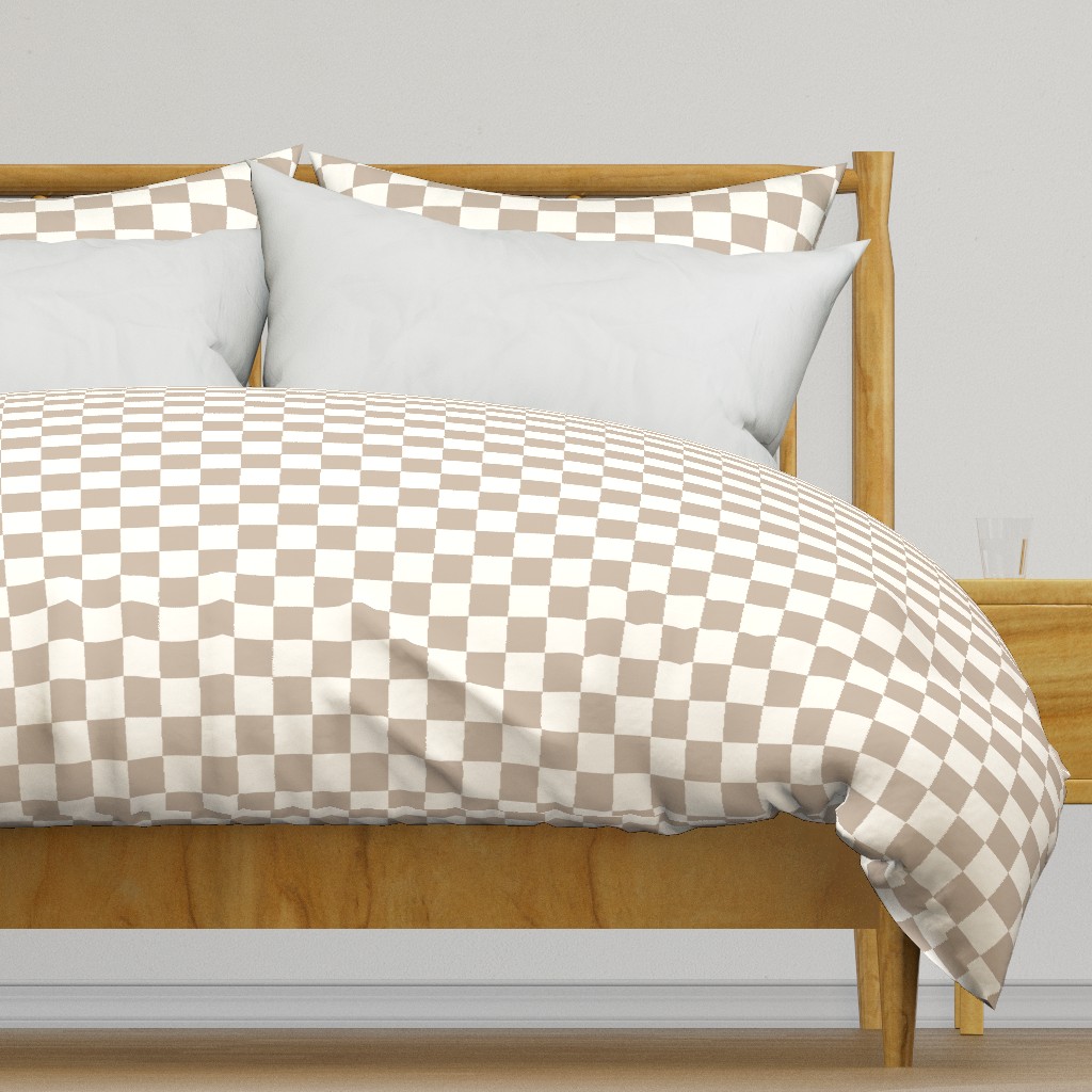 taupe checkerboard