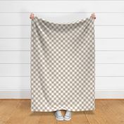 taupe checkerboard