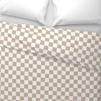 taupe checkerboard