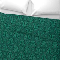 Hawaiian Damask | Regular Scale | Tropical Jewel Green Pineapple