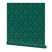 Hawaiian Damask | Regular Scale | Tropical Jewel Green Pineapple