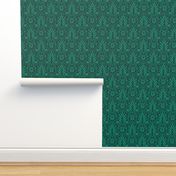 Hawaiian Damask | Regular Scale | Tropical Jewel Green Pineapple