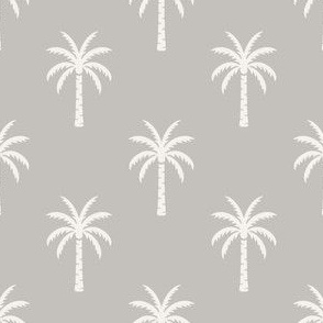 Palm Trees | Small Scale | Neutral Gray Tropical