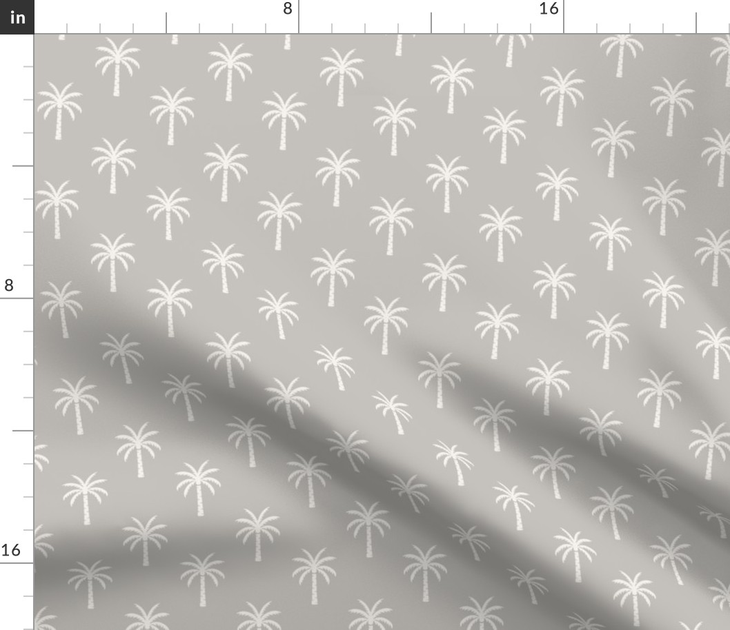 Palm Trees | Small Scale | Neutral Gray Tropical