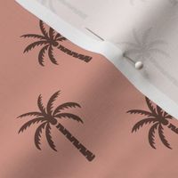 Palm Trees | Small Scale | Dusky Pink Tropical Tiki