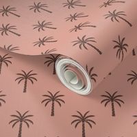 Palm Trees | Small Scale | Dusky Pink Tropical Tiki
