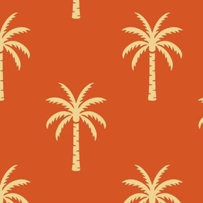 Palm Trees | Regular Scale | Retro Red Orange