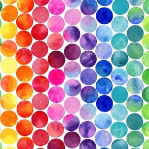 Background material wallpaper, Polka dot, polka dots, dot, dots, spots,  dimples, dither, rain, Rainbow colors, rainbow, colorful, Stock-vektor