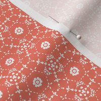 Boheme - Bohemian Geometric Coral White Small Scale