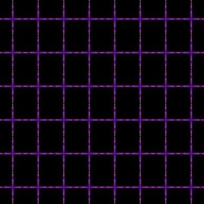 Shimmering Purple Grid on Black