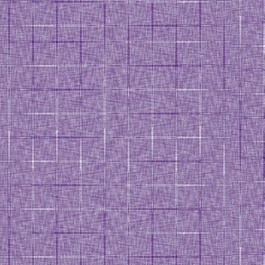 Modern Crosshatch Checks in Purple