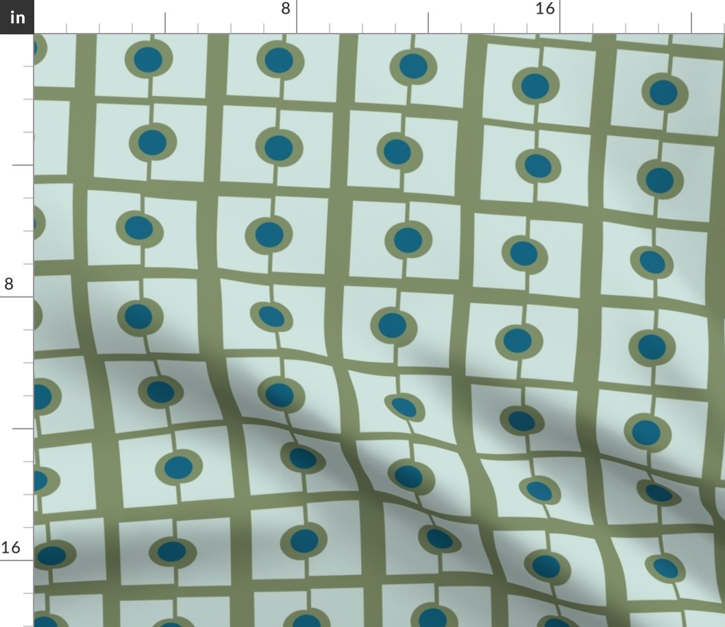 Checker Dots -Cool Petal Solids