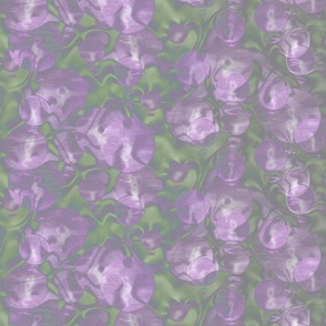 A Taste For Lightbulbs - Purple on Green