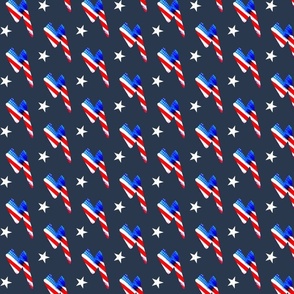 American Flag Bolt on Navy _29384C