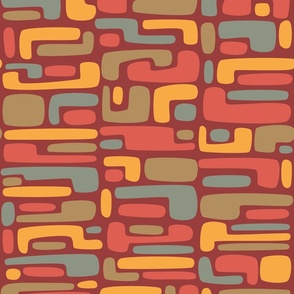 Hand-drawn Geometrics-Nubby Blocks (Color)