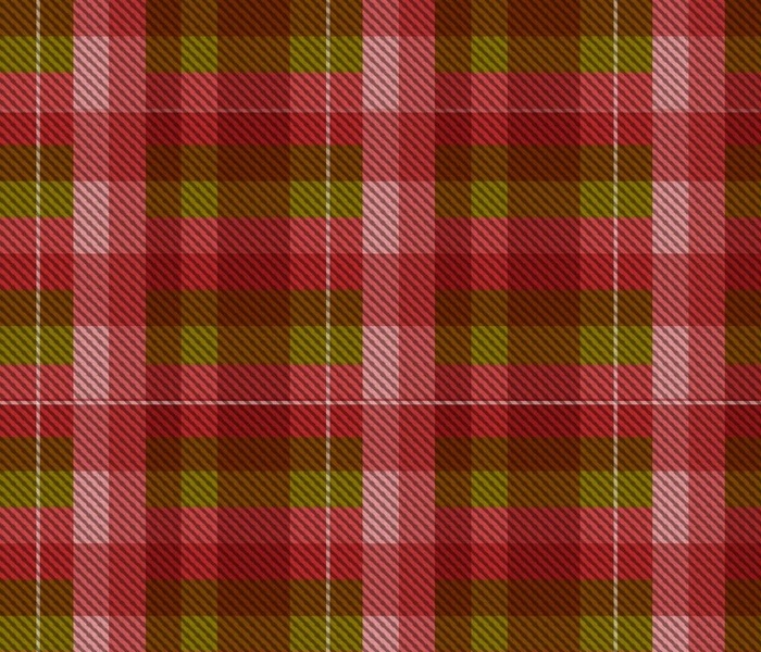 Pink and Green Woven Plaid