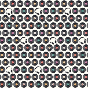 Vinyl polka dots-natural-s