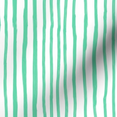 stripes green and white, vertical stripes, freehand, summer, spring, fresh