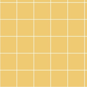Grid / simple minimal geometric check pattern white on yellow