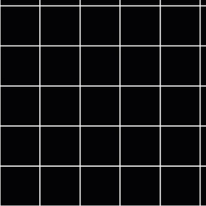 Grid / simple minimal geometric check pattern white on black