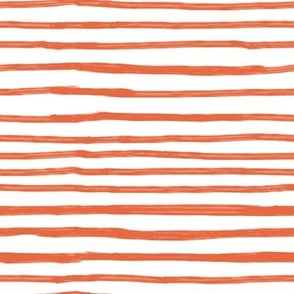 stripes horizontal, orange white, freehand, summer, mariegold
