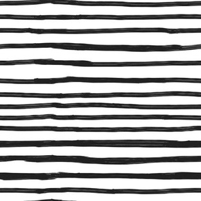 stripes horizontal, black and white, classic, freehand