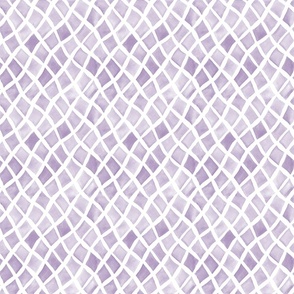 Warped diamonds watercolor (purple, 6 inch)