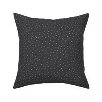 Minimalist Dots | Small Scale | Charcoal Grey, Light Grey | non directional